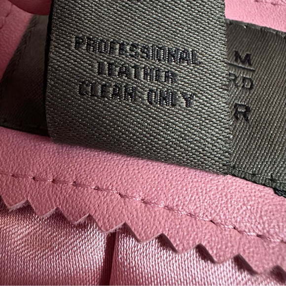 John Paul Richard Light Pink Leather Blazer Jacket Size Medium - Picture 12 of 13